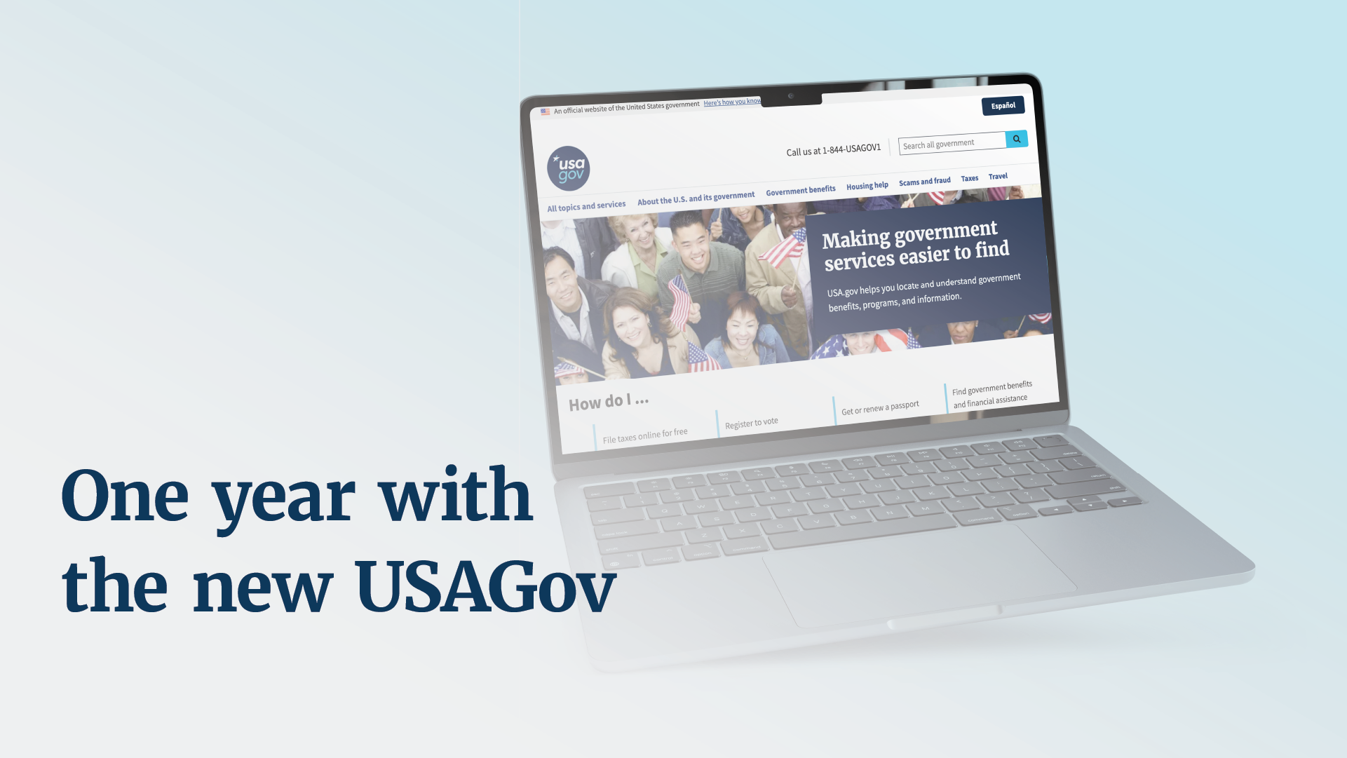 One year with the new USAGov